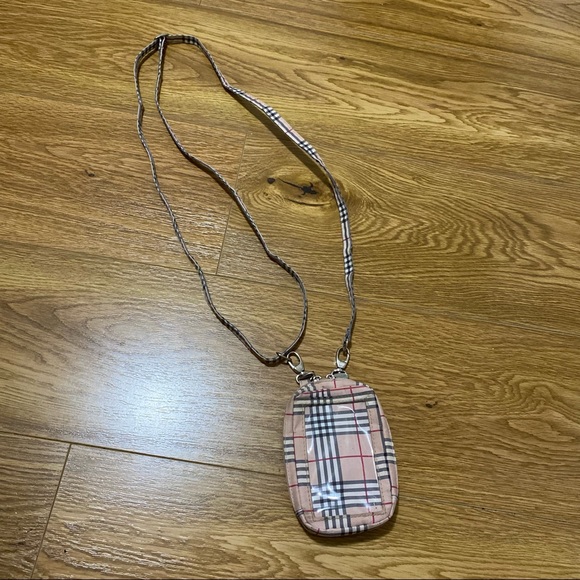 Plaid mini wallet with straps - Picture 2 of 6